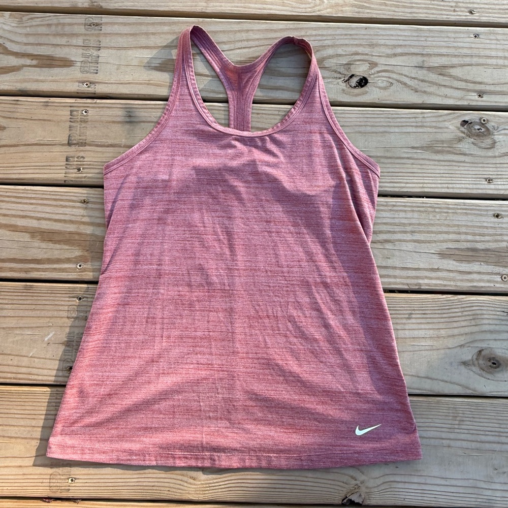 Nike Women's Heathered Pink Racerback Tank